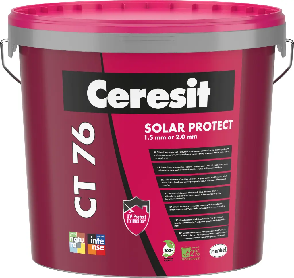 Ceresit CT76 elastomero-silicone render DOT 1.5mm - TRANSPARENT - 25kg