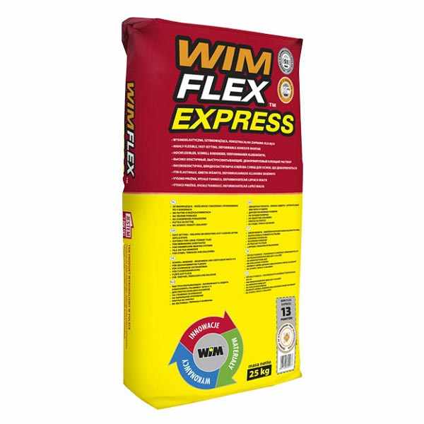 WIM FLEX EXPRESS S1 highly flexible rapid set adhesive for tiles - 25kg