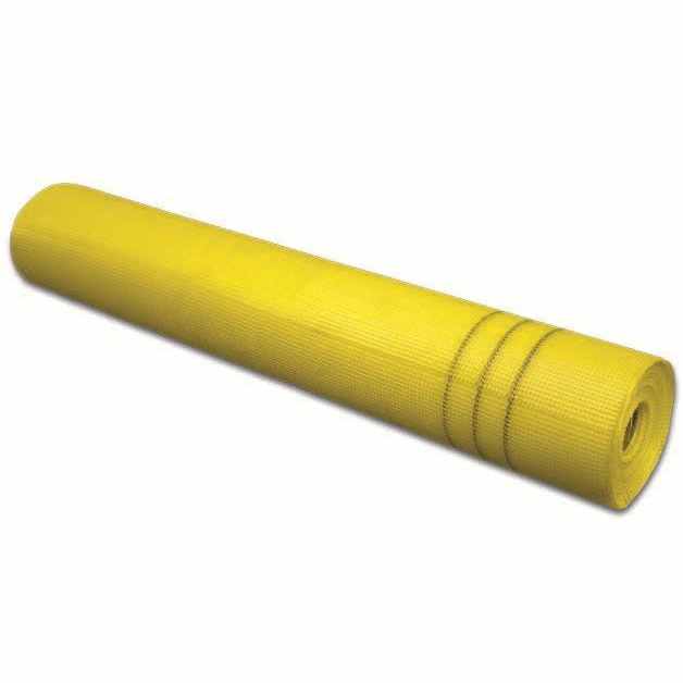 Reinforcing Fibreglass Mesh roll 1m x 50m - yellow