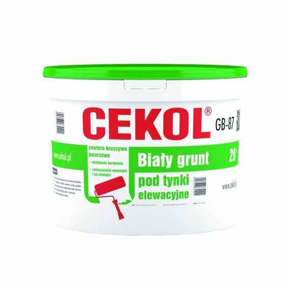 Cekol GB-87 white primer for external plaster - 20kg