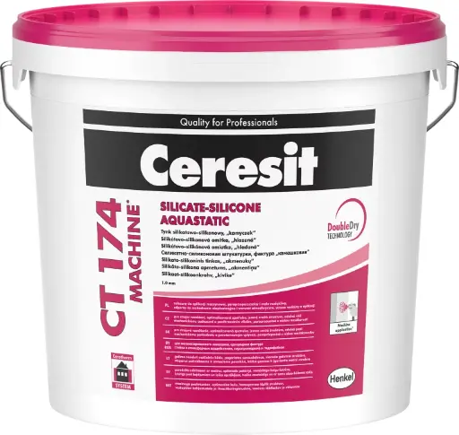 [112044] Ceresit CT174 - HYBRID silicone render 1.0mm - Hand+Machine - 25kg