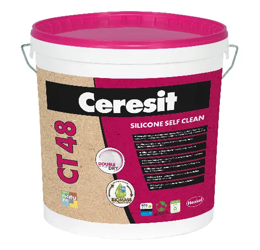 [112355] Ceresit CT48 silicone paint - TRANSPARENT base - 15L