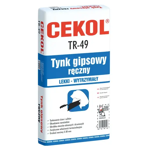 [112414] Cekol TR-49 lightweight plaster for manual application - 20kg