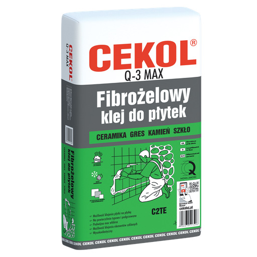 [112323] CEKOL Q-3 MAX FIBROGEL TILE ADHESIVE 20kg